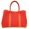 エルメス HERMES ガーデンパーティTPM A刻印（2017年製) ルージュトマト・カプシーヌ トワル/ネゴンダ レディース ハンドバッグ