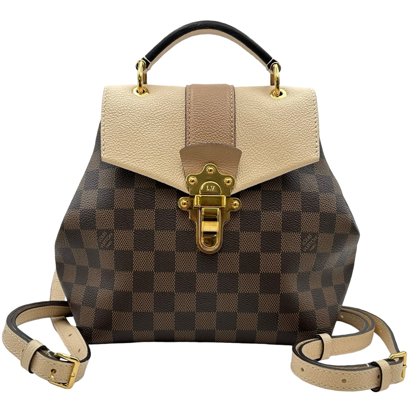 LOUIS VUITTON ダミエ リュック バックパック ルイ・ヴィトン LOUIS VUITTON クラプトン N42259 ブラウン ダミエ