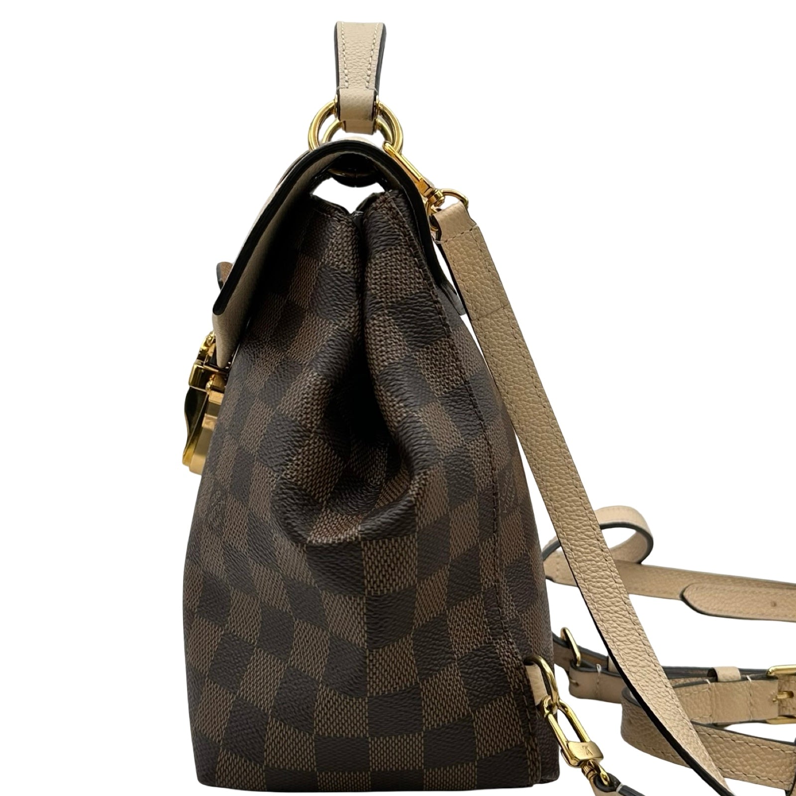 ルイ・ヴィトン LOUIS VUITTON クラプトン N42259 ブラウン ダミエ
