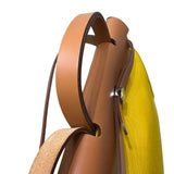 エルメス HERMES エールバッグジップPM Y刻 イエロー ゴールド トワル/ハンター ユニセックス ハンドバッグ