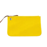 エルメス HERMES エールバッグジップPM Y刻 イエロー ゴールド トワル/ハンター ユニセックス ハンドバッグ