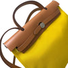 エルメス HERMES エールバッグジップPM Y刻 イエロー ゴールド トワル/ハンター ユニセックス ハンドバッグ