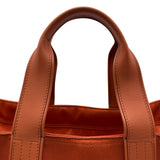 エルメス HERMES アカプルコMM オレンジ トワル/スイフト レディース ハンドバッグ