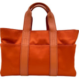 エルメス HERMES アカプルコMM オレンジ トワル/スイフト レディース ハンドバッグ