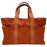 エルメス HERMES アカプルコMM オレンジ トワル/スイフト レディース ハンドバッグ