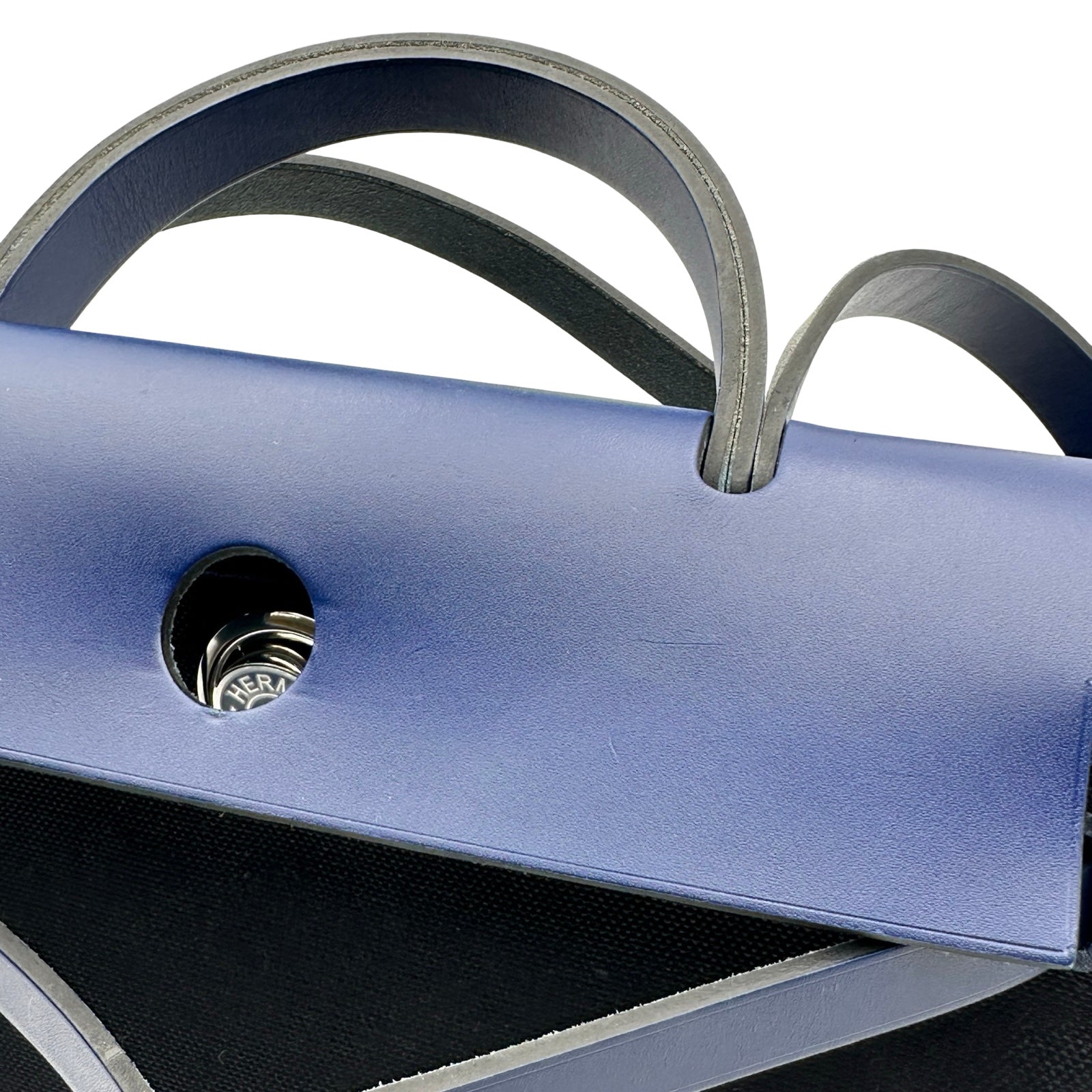 エルメス HERMES エールバッグジップPM Z刻 ブラック/ブルーサフィール