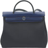 エルメス HERMES エールバッグジップPM Z刻 ブラック/ブルーサフィール シルバー金具 トワル ハンター レディース ハンドバッグ