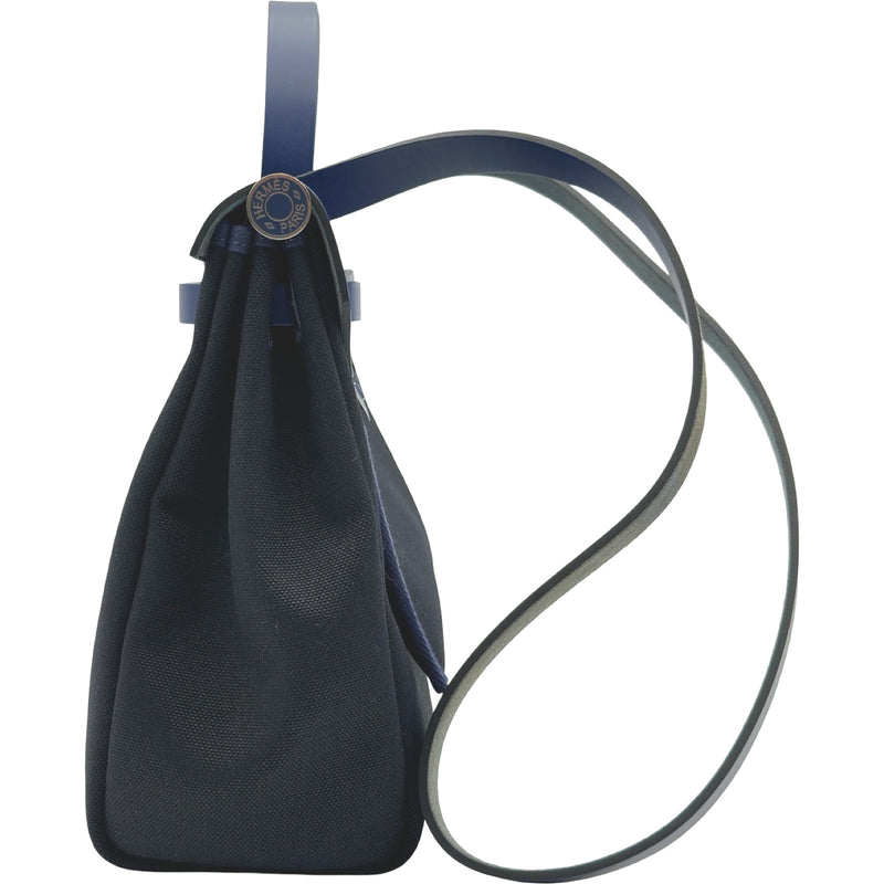 エルメス HERMES エールバッグジップPM Z刻 ブラック/ブルーサフィール