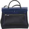 エルメス HERMES エールバッグジップPM Z刻 ブラック/ブルーサフィール シルバー金具 トワル ハンター レディース ハンドバッグ