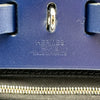 エルメス HERMES エールバッグジップPM Z刻 ブラック/ブルーサフィール シルバー金具 トワル ハンター レディース ハンドバッグ