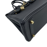 エルメス HERMES バーキン25 K刻 ブラック×ゴールド金具 トゴ レディース ハンドバッグ