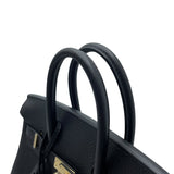 エルメス HERMES バーキン25 K刻 ブラック×ゴールド金具 トゴ レディース ハンドバッグ