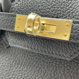 エルメス HERMES バーキン25 K刻 ブラック×ゴールド金具 トゴ レディース ハンドバッグ