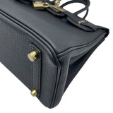エルメス HERMES バーキン25 K刻 ブラック×ゴールド金具 トゴ レディース ハンドバッグ
