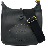 エルメス HERMES エヴリン3 PM Y刻印 ブラック ゴールド金具 トリヨン レディース ショルダーバッグ
