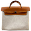 エルメス HERMES エールバッグアドPM □C刻印 ベージュ・ゴールド トワル・レザー レディース リュック・デイパック