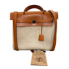 エルメス HERMES エールバッグアドPM □C刻印 ベージュ・ゴールド トワル・レザー レディース リュック・デイパック