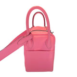 エルメス HERMES リンディミニ Y刻 ローズエテ シルバー金具 スイフト レディース ショルダーバッグ