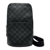 ルイ・ヴィトン LOUIS VUITTON アヴェニュー スリングバッグ N41720 ブラック シルバー金具 ダミエ・アンフィニ メンズ ボディバッグ