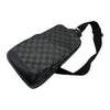 ルイ・ヴィトン LOUIS VUITTON アヴェニュー スリングバッグ N41720 ブラック シルバー金具 ダミエ・アンフィニ メンズ ボディバッグ