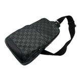 ルイ・ヴィトン LOUIS VUITTON アヴェニュー スリングバッグ N41720 ブラック シルバー金具 ダミエ・アンフィニ メンズ ボディバッグ
