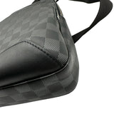 ルイ・ヴィトン LOUIS VUITTON アヴェニュー スリングバッグ N41720 ブラック シルバー金具 ダミエ・アンフィニ メンズ ボディバッグ