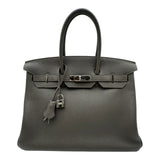 エルメス HERMES バーキン35 エタン/シルバー金具 トゴ レディース ハンドバッグ