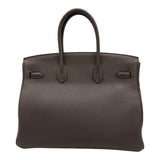 エルメス HERMES バーキン35 エタン/シルバー金具 トゴ レディース ハンドバッグ
