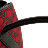 エルメス HERMES ガーデンパーティPM □K刻 ルージュ/マロン シルバー金具 トワルソーアッシュ/ブッフル レディース ハンドバッグ