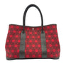 エルメス HERMES ガーデンパーティPM □K刻 ルージュ/マロン シルバー金具 トワルソーアッシュ/ブッフル レディース ハンドバッグ