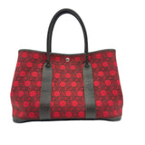 エルメス HERMES ガーデンパーティPM □K刻 ルージュ/マロン シルバー金具 トワルソーアッシュ/ブッフル レディース ハンドバッグ