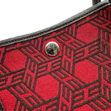 エルメス HERMES ガーデンパーティPM □K刻 ルージュ/マロン シルバー金具 トワルソーアッシュ/ブッフル レディース ハンドバッグ