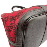エルメス HERMES ガーデンパーティPM □K刻 ルージュ/マロン シルバー金具 トワルソーアッシュ/ブッフル レディース ハンドバッグ