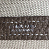エルメス HERMES ガーデンパーティTPM Z刻印 エトゥープ シルバー金具 トワル ネゴンダ レディース ハンドバッグ