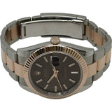 ロレックス ROLEX デイトジャスト 41 126331 チョコ ピンクゴールド/ステンレススチール　 自動巻き メンズ 腕時計