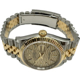 ロレックス ROLEX デイトジャスト36 126233 フルーテッドモチーフ ステンレススチール/ゴールド 自動巻き メンズ 腕時計