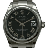 ロレックス ROLEX オイスターパーペチュアル31 278240 ブラック ステンレススチール 自動巻き レディース 腕時計