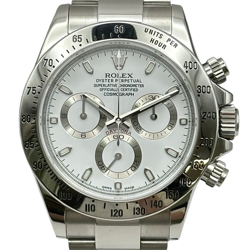 V77⃝ロレックス デイトナ 116520用 ホワイトダイヤル ロレックス ROLEX デイトナ 116520 ホワイト ステンレススチール 自動