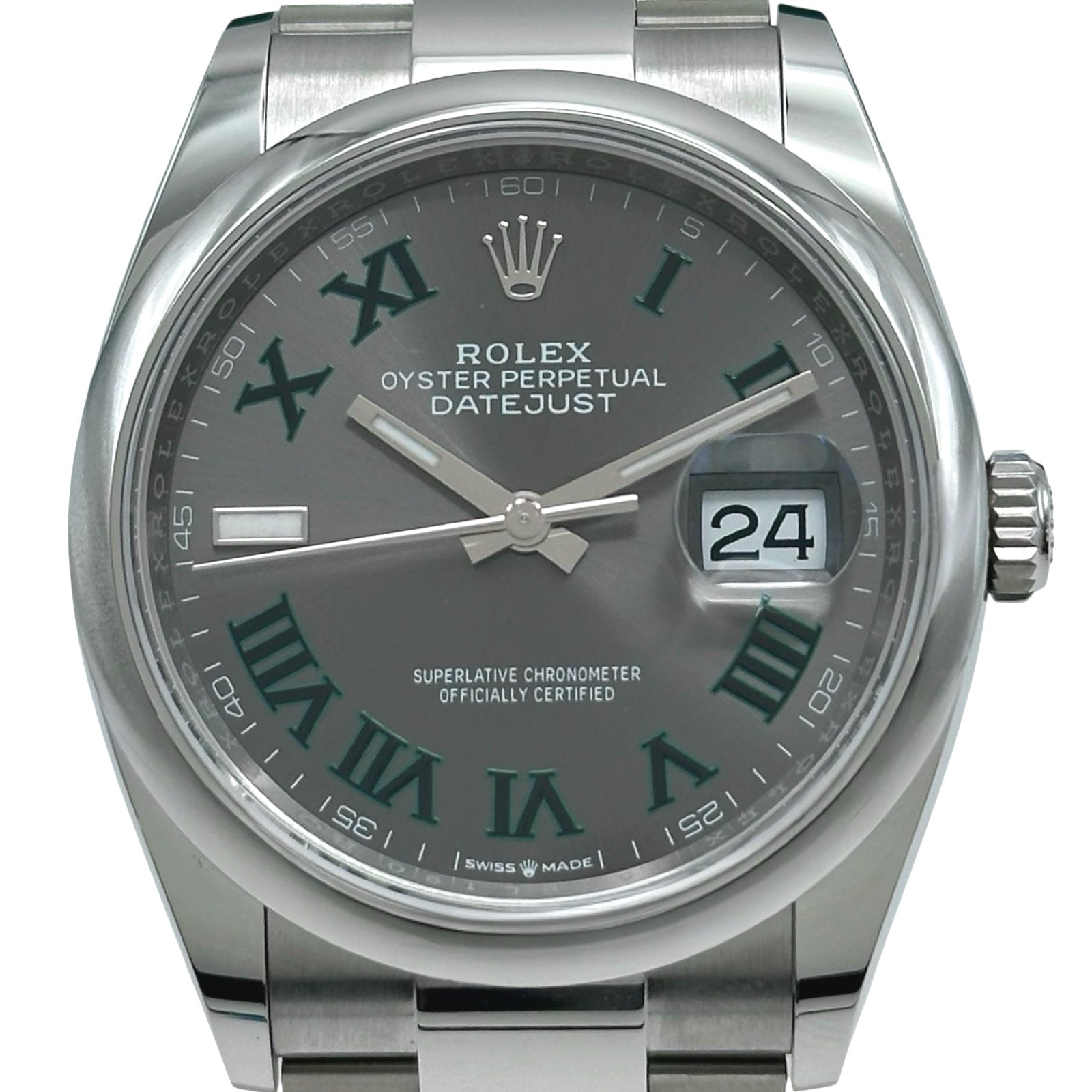 ロレックス ROLEX デイトジャスト36 126200 スレート ステンレス