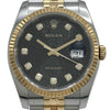 ロレックス ROLEX デイトジャスト36 116233G ブラック/ホリコン ゴールド/ステンレススチール 自動巻き メンズ 腕時計