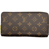 ルイ・ヴィトン LOUIS VUITTON ジッピー・ウォレット M41895 ブラウン モノグラム・キャンバス レディース 長財布