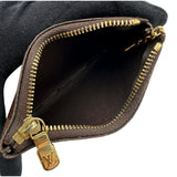 ルイ・ヴィトン LOUIS VUITTON ポシェット・クレ N61658 ブラウン ダミエ/レザー レディース コインケース