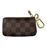 ルイ・ヴィトン LOUIS VUITTON ポシェット・クレ N61658 ブラウン ダミエ/レザー レディース コインケース
