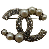 シャネル CHANEL ココマークブローチ ゴールド メタル/ストラス/パール アクセサリー