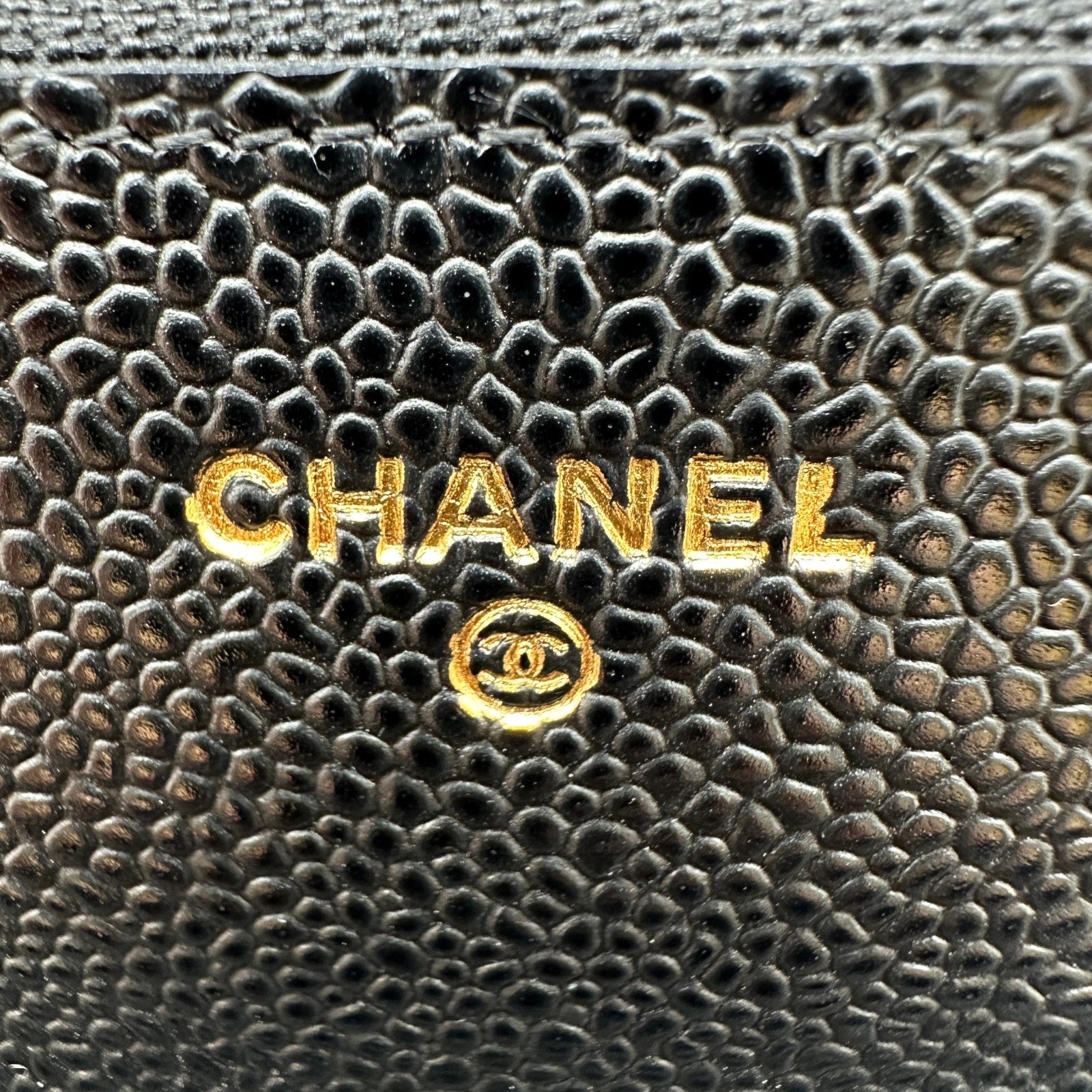 CHANEL シャネル マトラッセ チェーンショルダーウォレット ブラック キャビアスキン ゴールド金具 A33814 CHANEL（シャネル） ショルダーバッグ チェーンウォレット マトラッセ