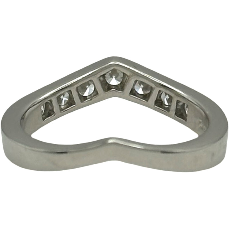 ティファニー TIFFANY＆CO Vバンドリング プラチナ Pt950 ダイヤモンド