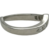 ティファニー TIFFANY＆CO Vバンドリング プラチナ Pt950 ダイヤモンド ジュエリー