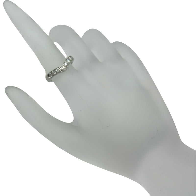 ティファニー TIFFANY＆CO Vバンドリング プラチナ Pt950 ダイヤモンド