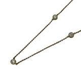 ティファニー TIFFANY＆CO バイザヤードネックレス ゴールド 750/ダイヤモンド ジュエリー
