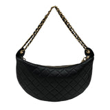 シャネル CHANEL マトラッセ オール アバウト チェーン ホーボーバッグ AS0774 ブラック ゴールド金具 ラムスキン レディース ショルダーバッグ